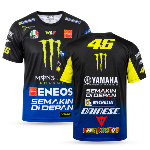 Jamaha Moška MotoGP Ekipna Majica, Rossi. 2019