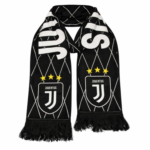 Juventus pleteni šal, črn