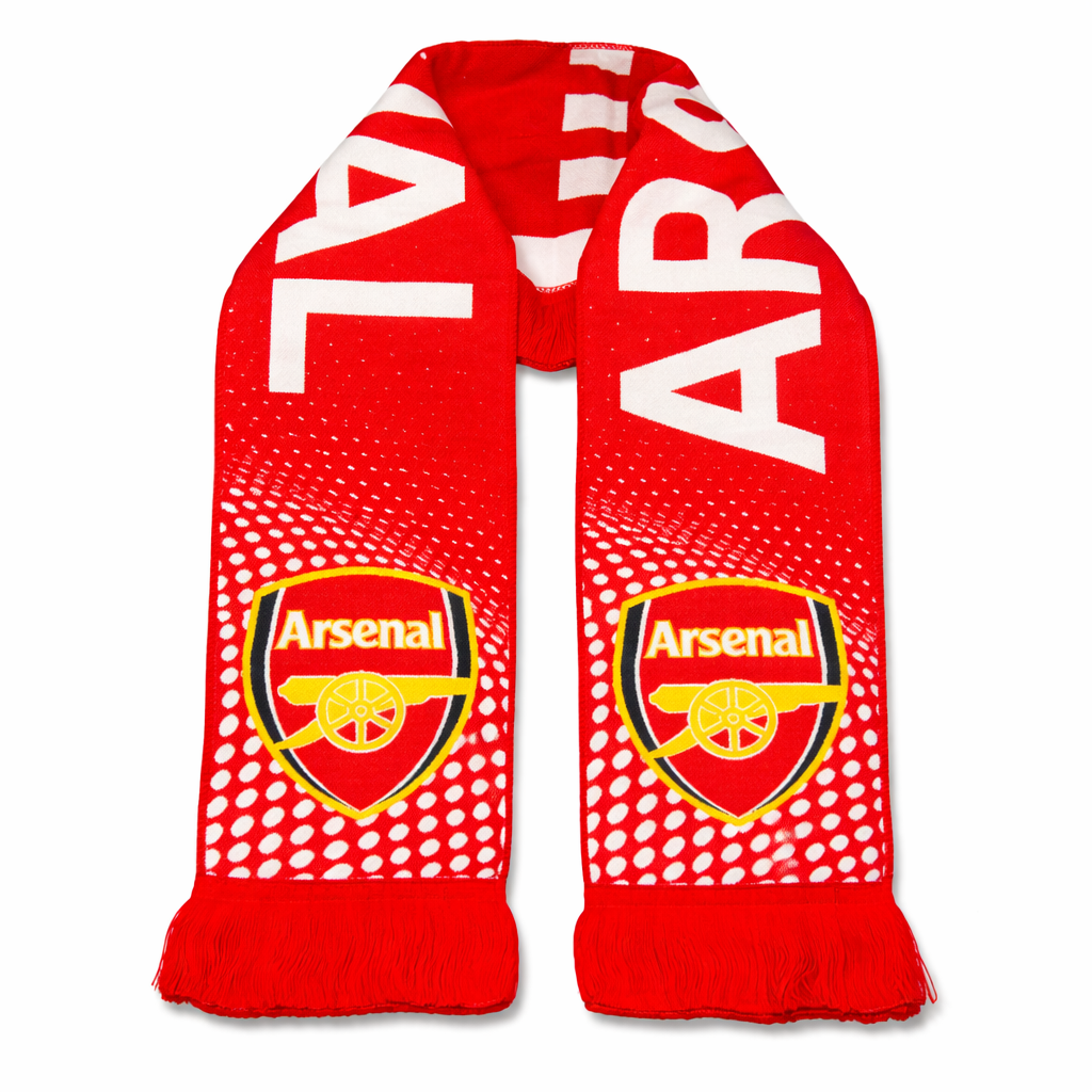 Arsenal pleteni šal, rdeč