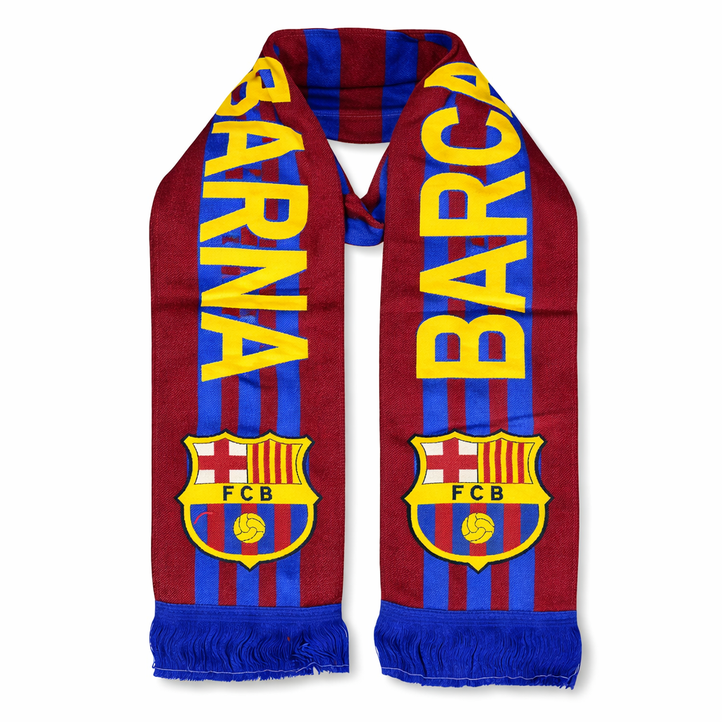 Barcelona pleteni šal, rdeče-modri