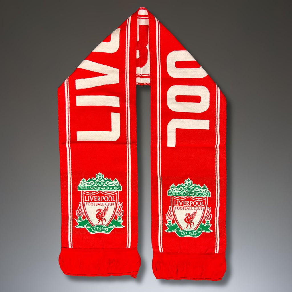 Liverpool pleteni šal, rdeč, rdeč