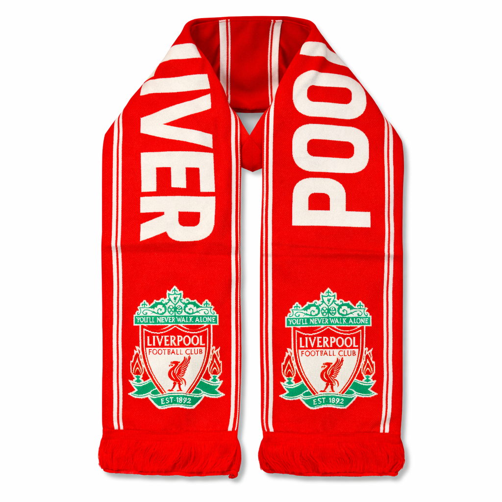 Liverpool pleteni šal, rdeč, rdeč