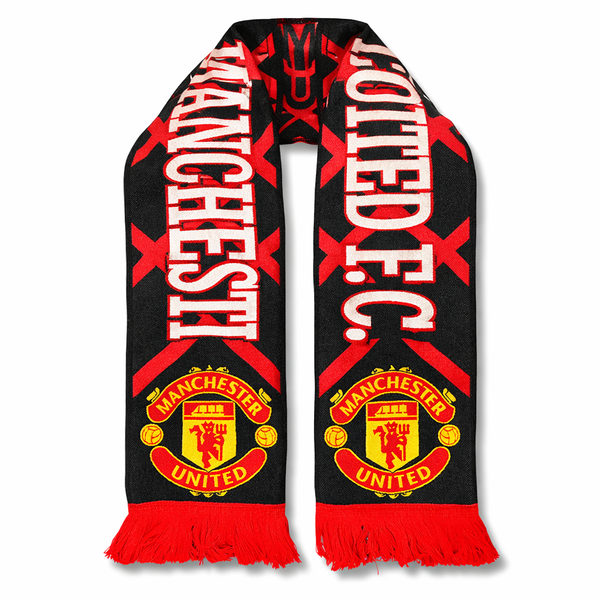 Manchester United pleteni šal, rdeč