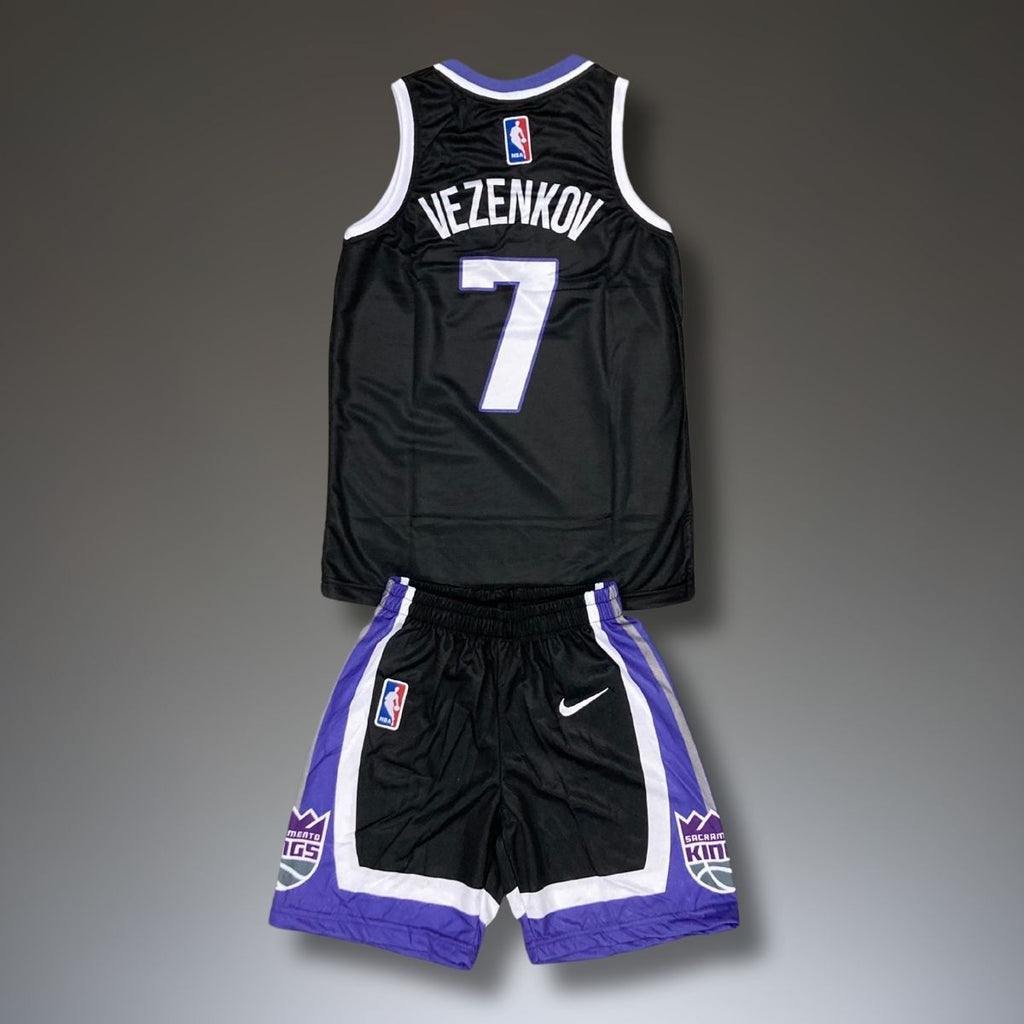 Otroški komplet košarke, dres Sacramento Kings, Vezenkov