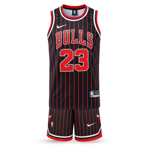 Otroški košarkarski komplet, črn, Chicago Bulls, Jordan
