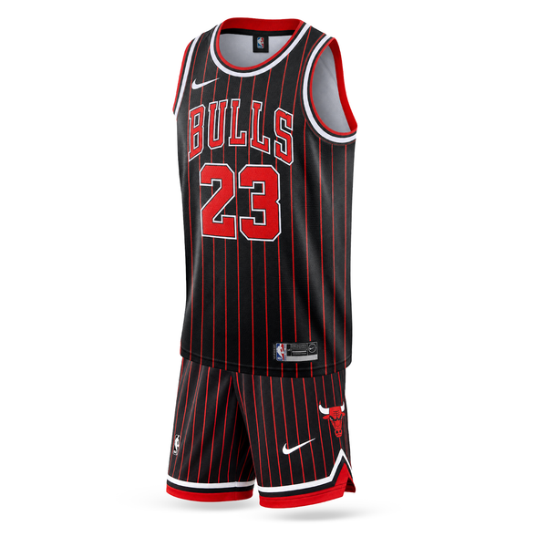 Otroški košarkarski komplet, črn, Chicago Bulls, Jordan