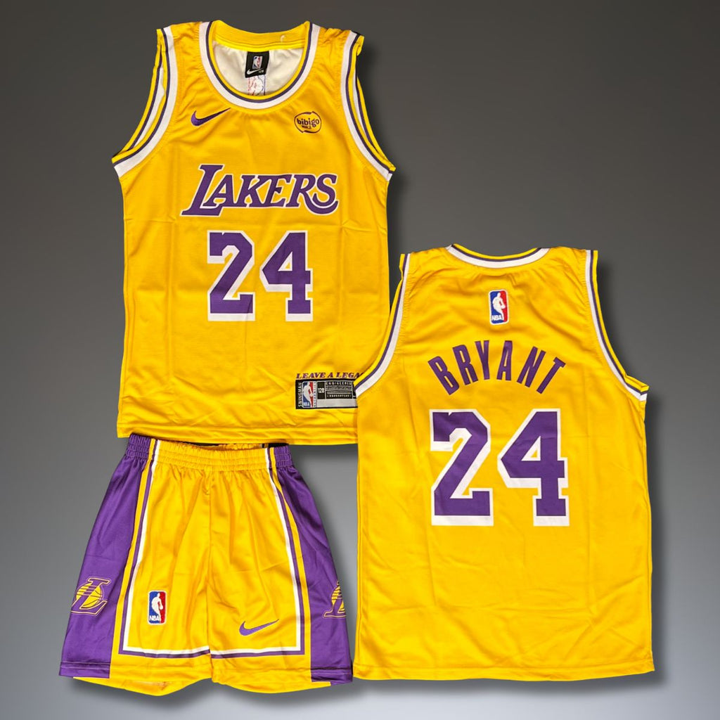 Otroški košarkarski komplet, rumen. LA Lakers, Bryant