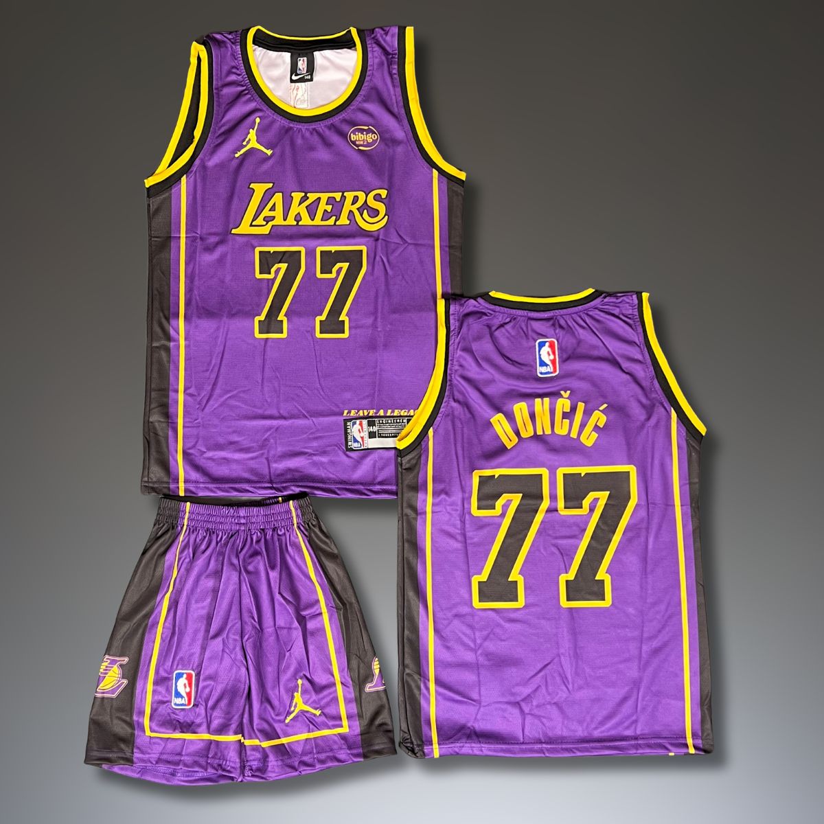 Otroški košarkarski komplet, vijolični. LA Lakers, Dončić