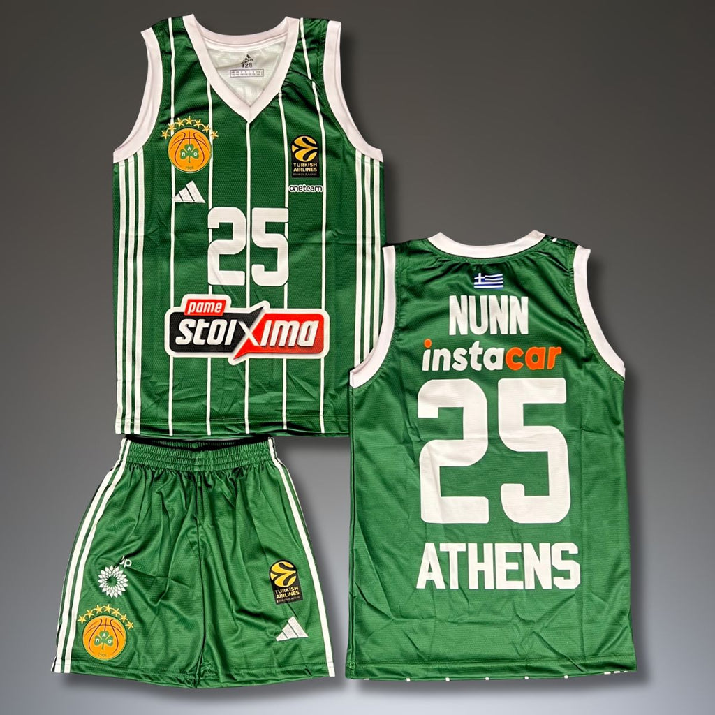 Otroški košarkarski komplet, zeleni. Panathinaikos, Nunn