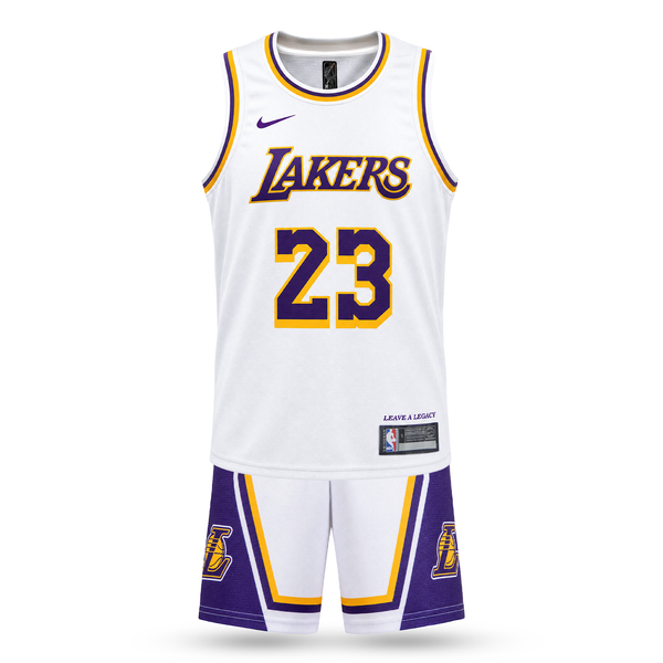 LA Lakers Otroški Košarkarski Komplet, James. 26/27, Bel