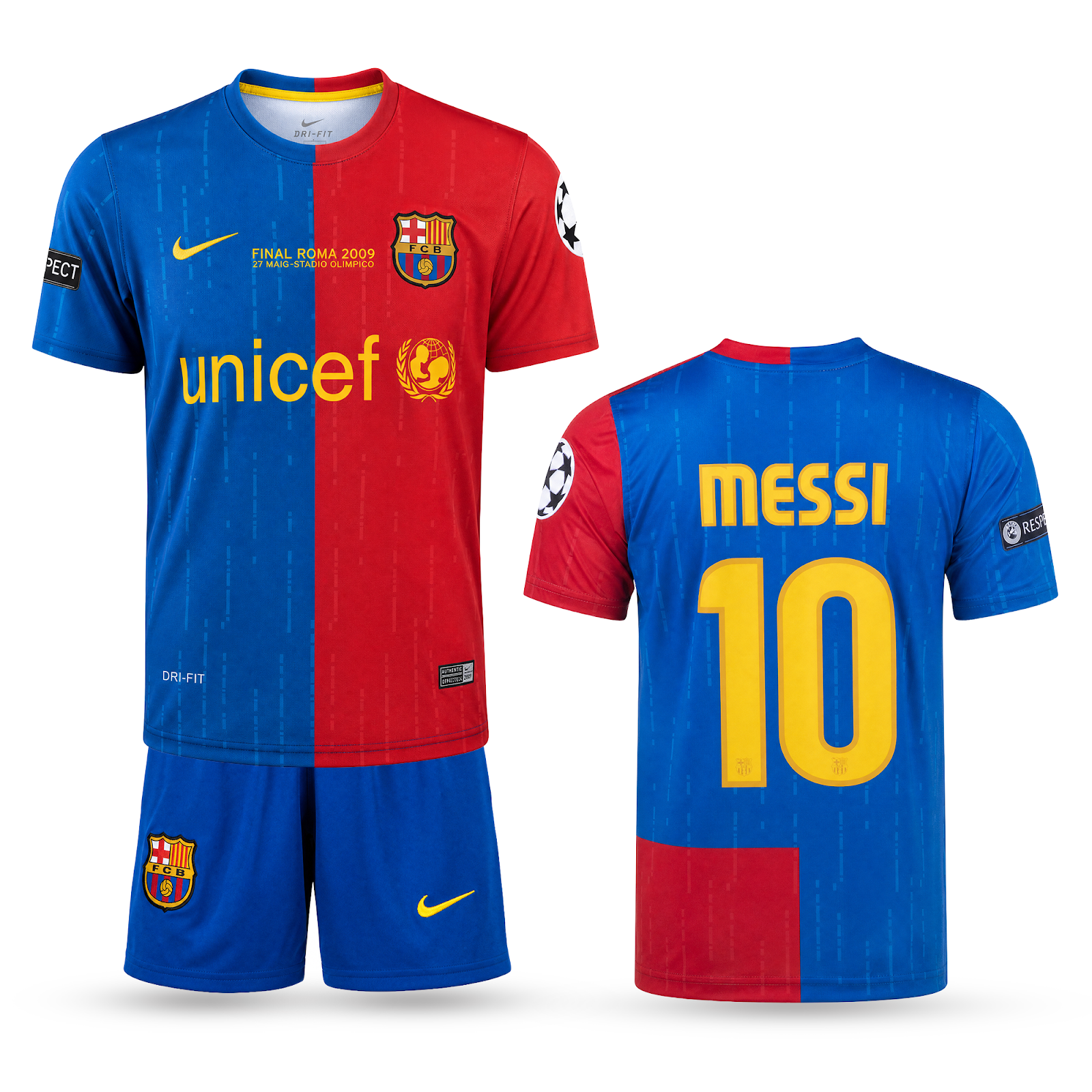 Otroški komplet Barcelona Classic, Messi. Finale CL 2009