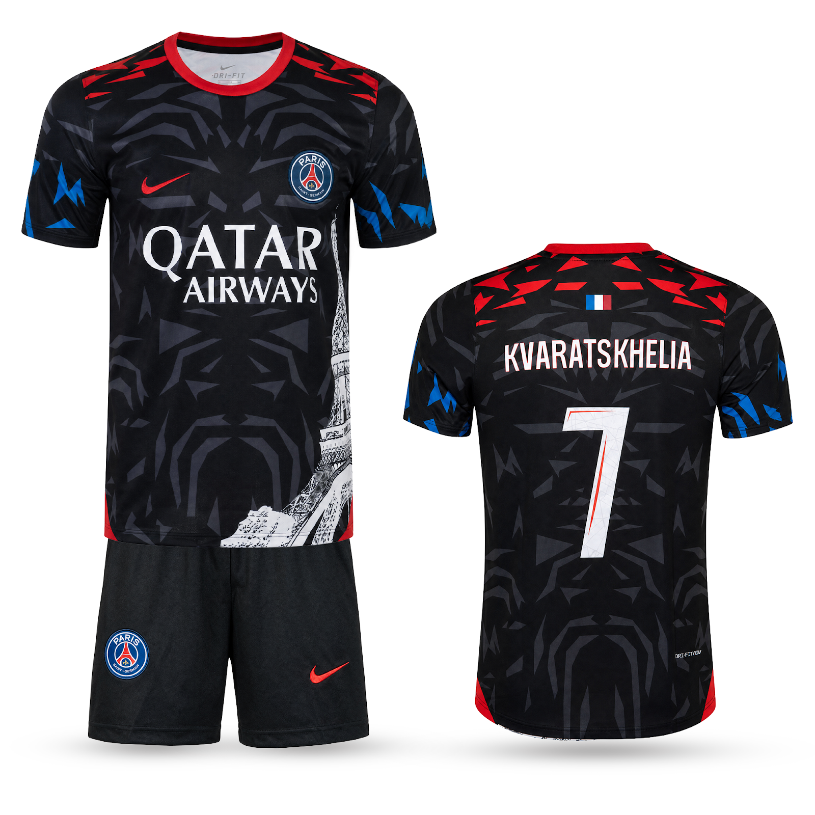 Otroški komplet PSG, Kvaratskhelia. Posebna izdaja 24/25