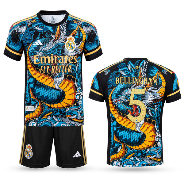 Otroški komplet Real Madrid, barvni, Bellingham. Zmajska izdaja 2025