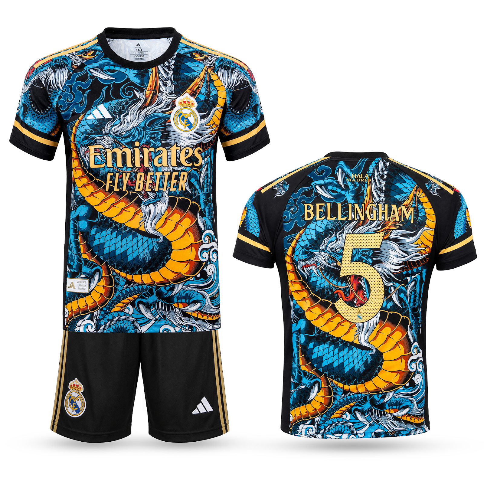 Otroški komplet Real Madrid, barvni, Bellingham. Zmajska izdaja 2025