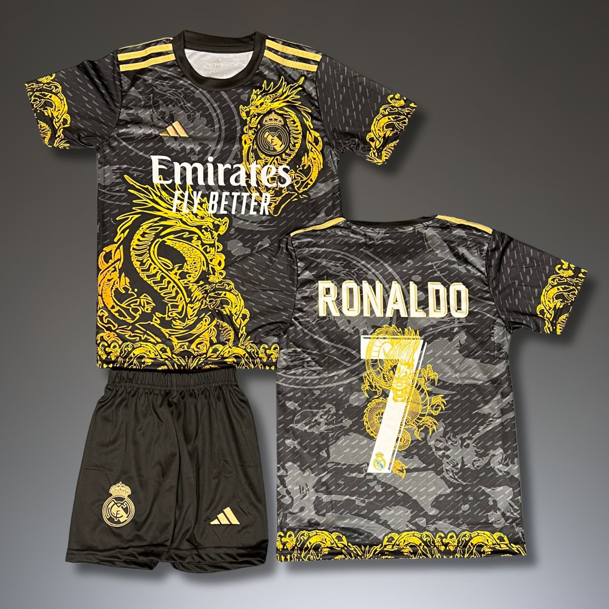 Otroški komplet Real Madrid, Ronaldo. Črni zmaj izdaja 2025