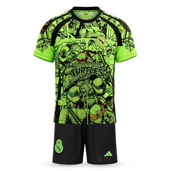 Otroški fluorescenčni komplet Real Madrid, Mbappe. Neonska izdaja Ninja Turtles 2025