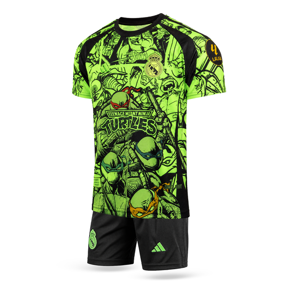 Otroški fluorescenčni komplet Real Madrid, Mbappe. Neonska izdaja Ninja Turtles 2025