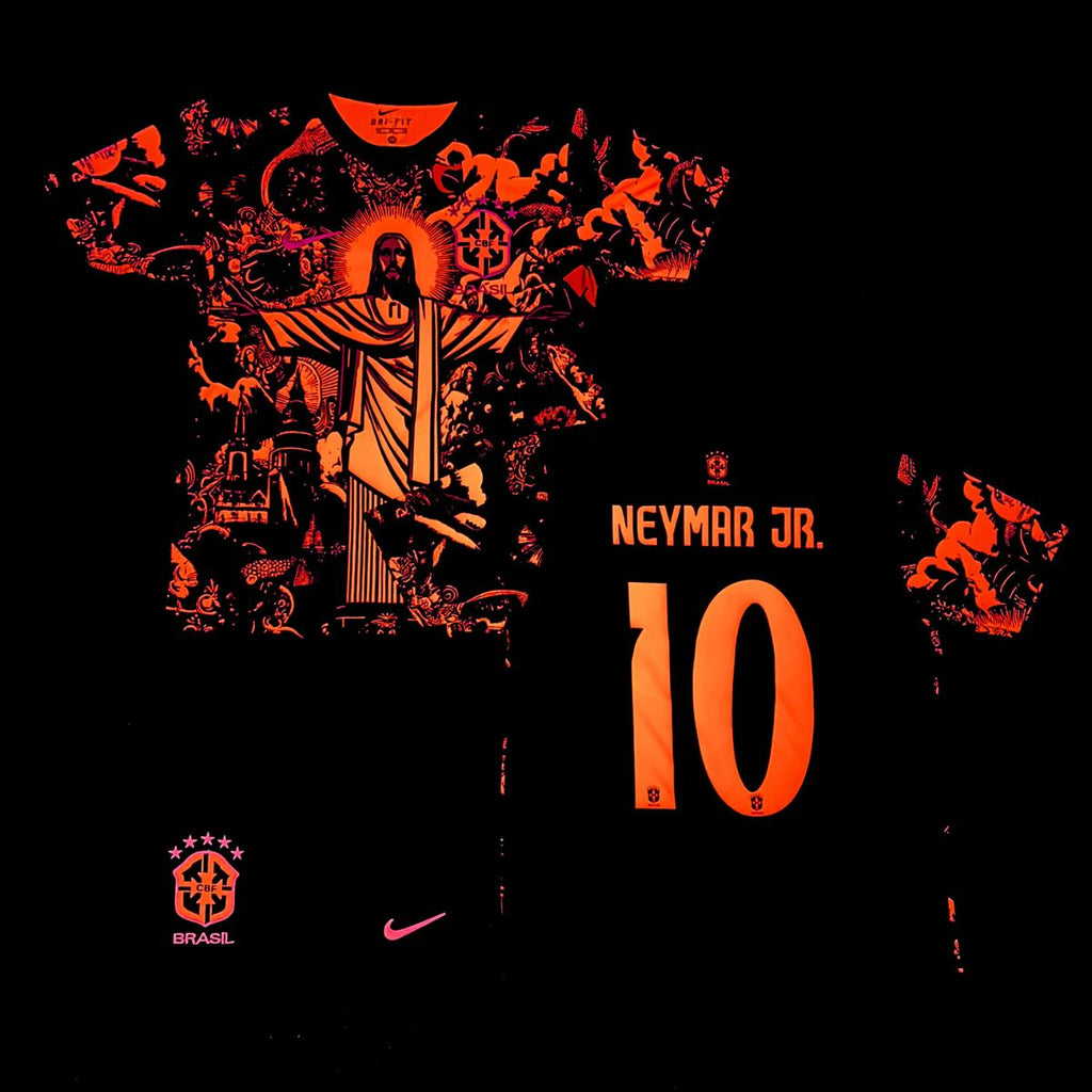 Otroški fluorescenčni komplet Brasil, Neymar. Neonsko rožnata izdaja 2025