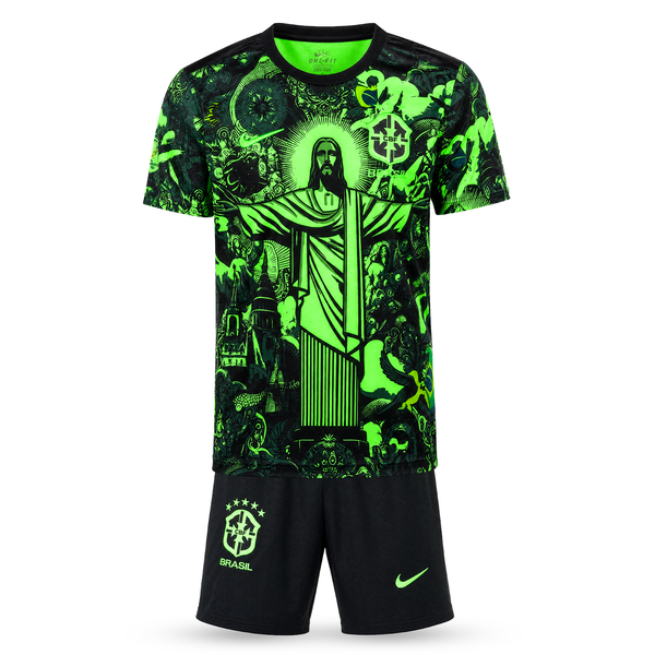 Otroški fluorescenčni komplet Brasil, Neymar. Neonsko zelena izdaja 2025