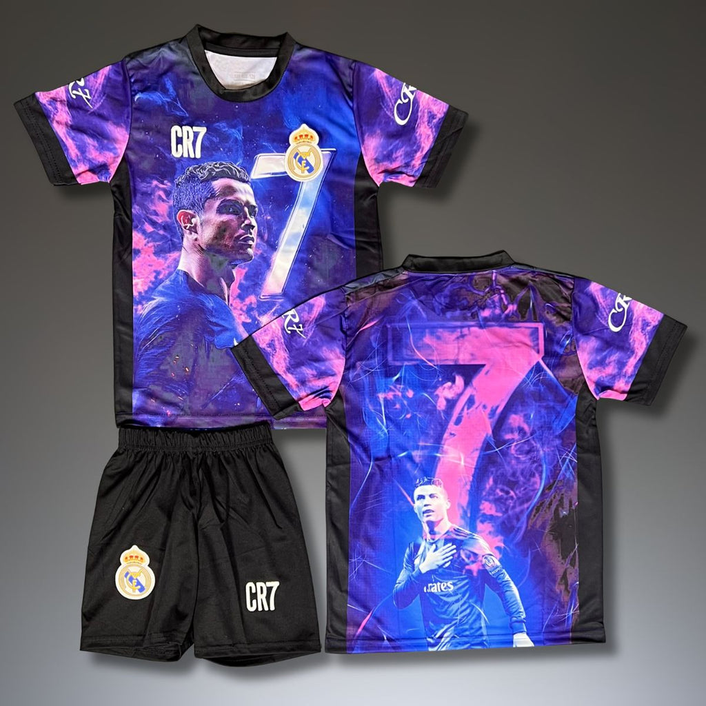 Otroški komplet Real Madrid, modri, Ronaldo. Posebna izdaja CR7