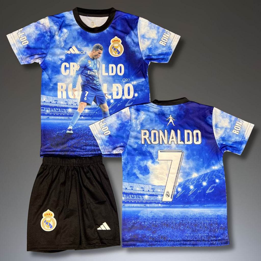 Otroški komplet Real Madrid, modri, Ronaldo. Posebna izdaja Christiano