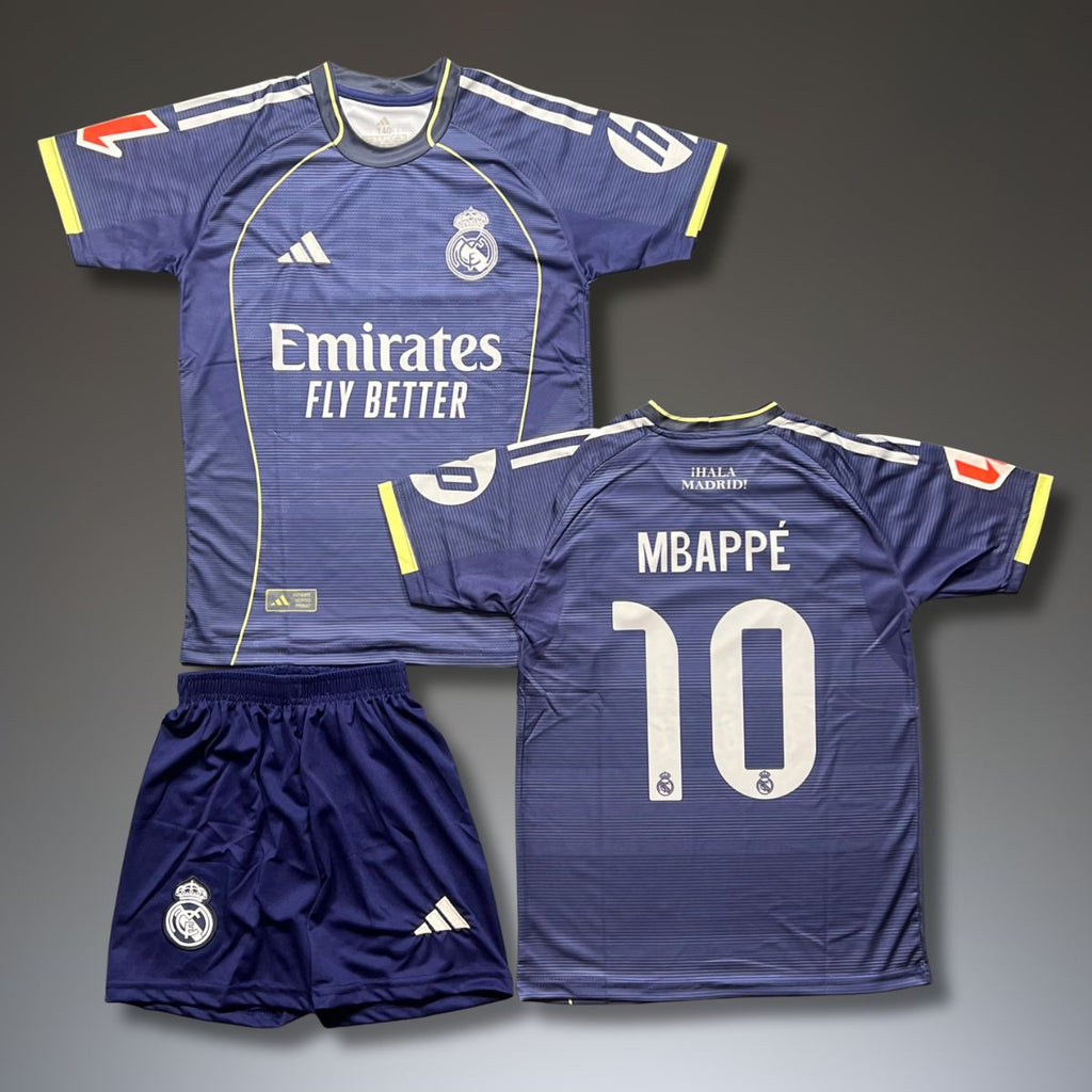Otroški gostujoči komplet Real Madrid, Mbappe. 25/26