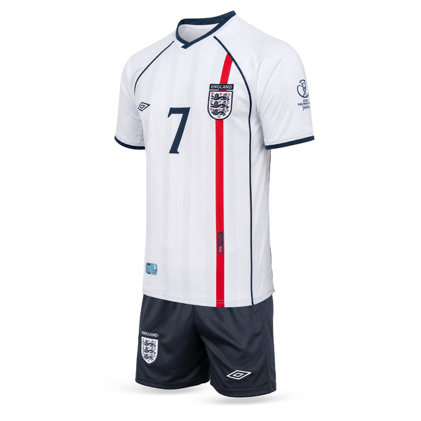 Anglija Otroški Retro Nogometni Komplet, Beckham. Retro