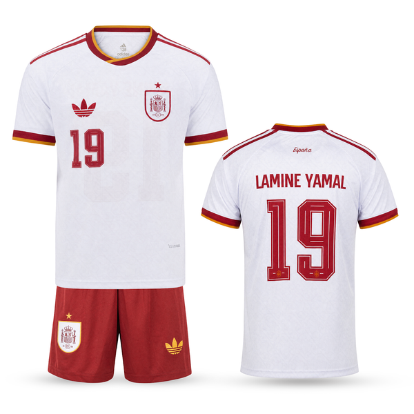 Španija Otroški Gostujoči Nogometni Komplet, Jamal. WC 2026, Moder