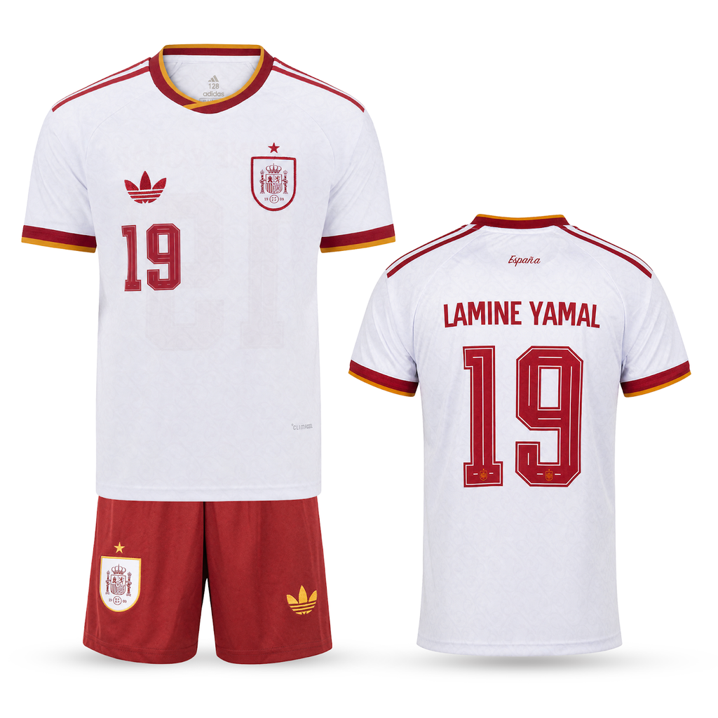 Španija Otroški Gostujoči Nogometni Komplet, Jamal. WC 2026, Moder