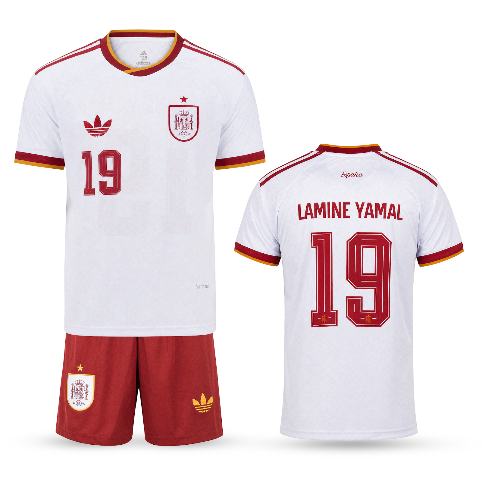 Španija Otroški Gostujoči Nogometni Komplet, Jamal. WC 2026, Moder
