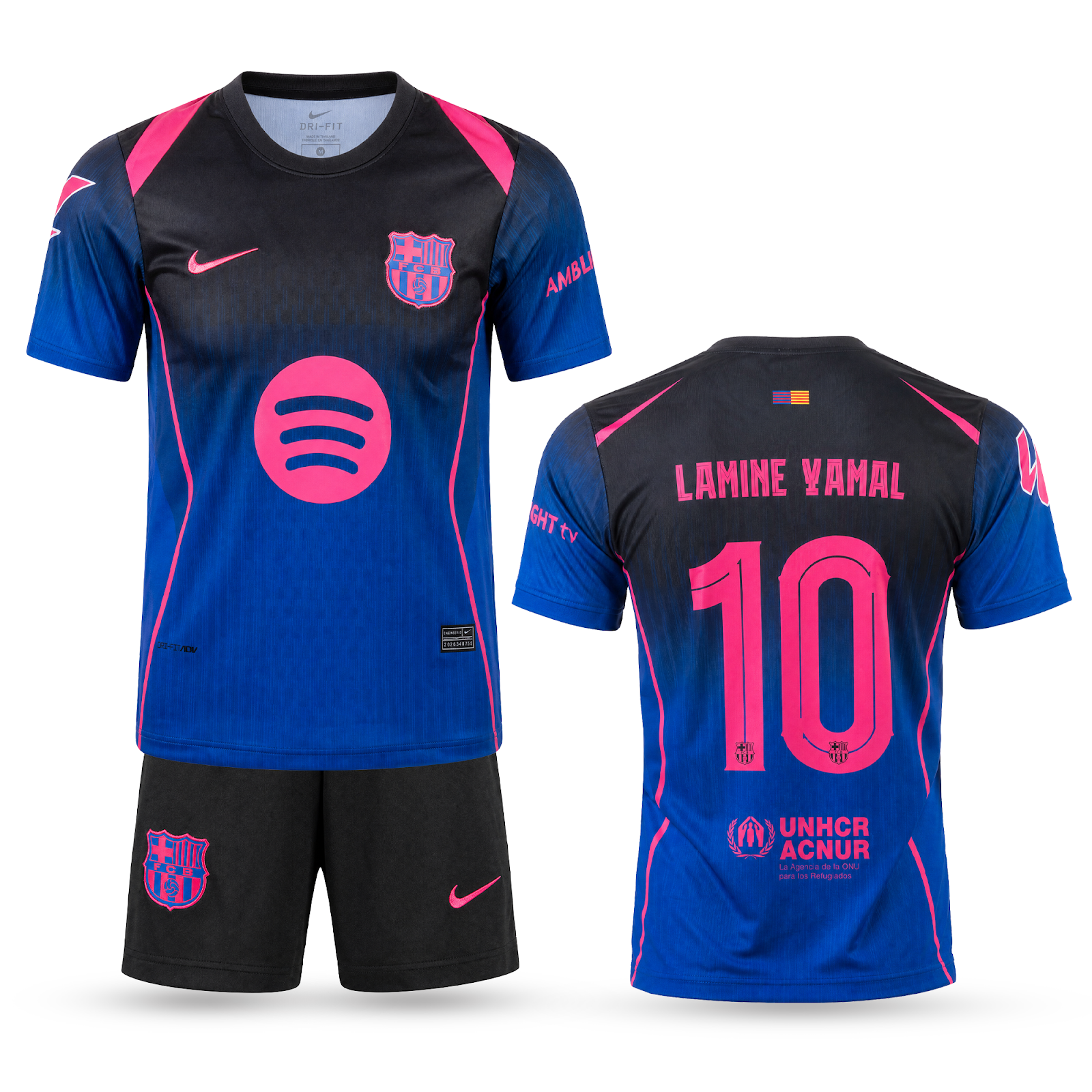 Barcelona Otroški Nogometni Komplet, Jamal. 26/27 Special Blue Edition, Modra