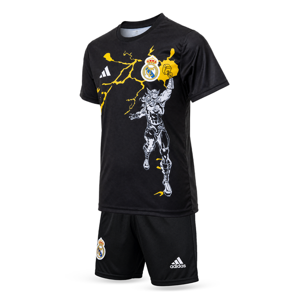 Real Madrid Otroški Nogometni Komplet, Mbappe. Thor Edition, Črn