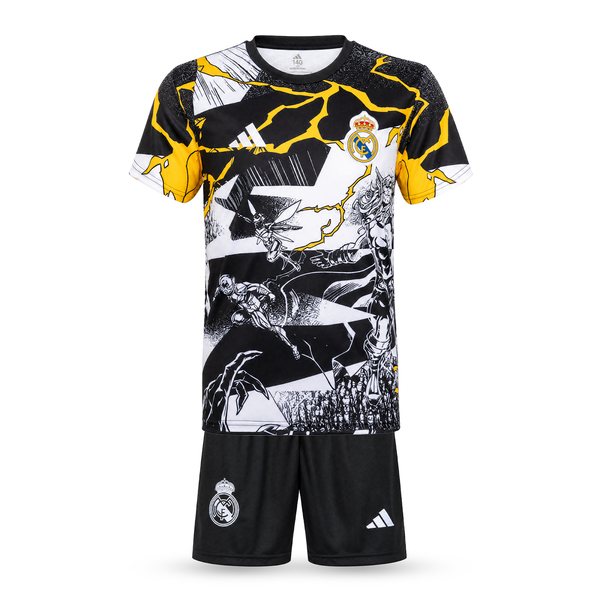Real Madrid Otroški Nogometni Komplet, Bellingham. Thor Edition, Črno-bela