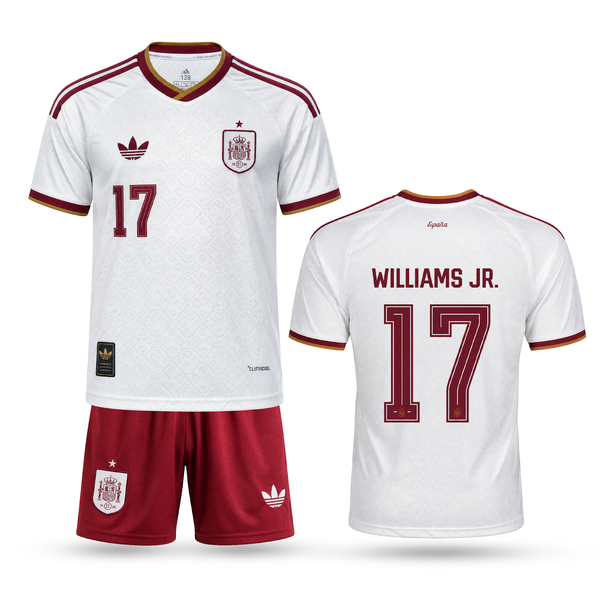Španija Otroški Gostujoči Nogometni Komplet, Williams. World Cup 2026
