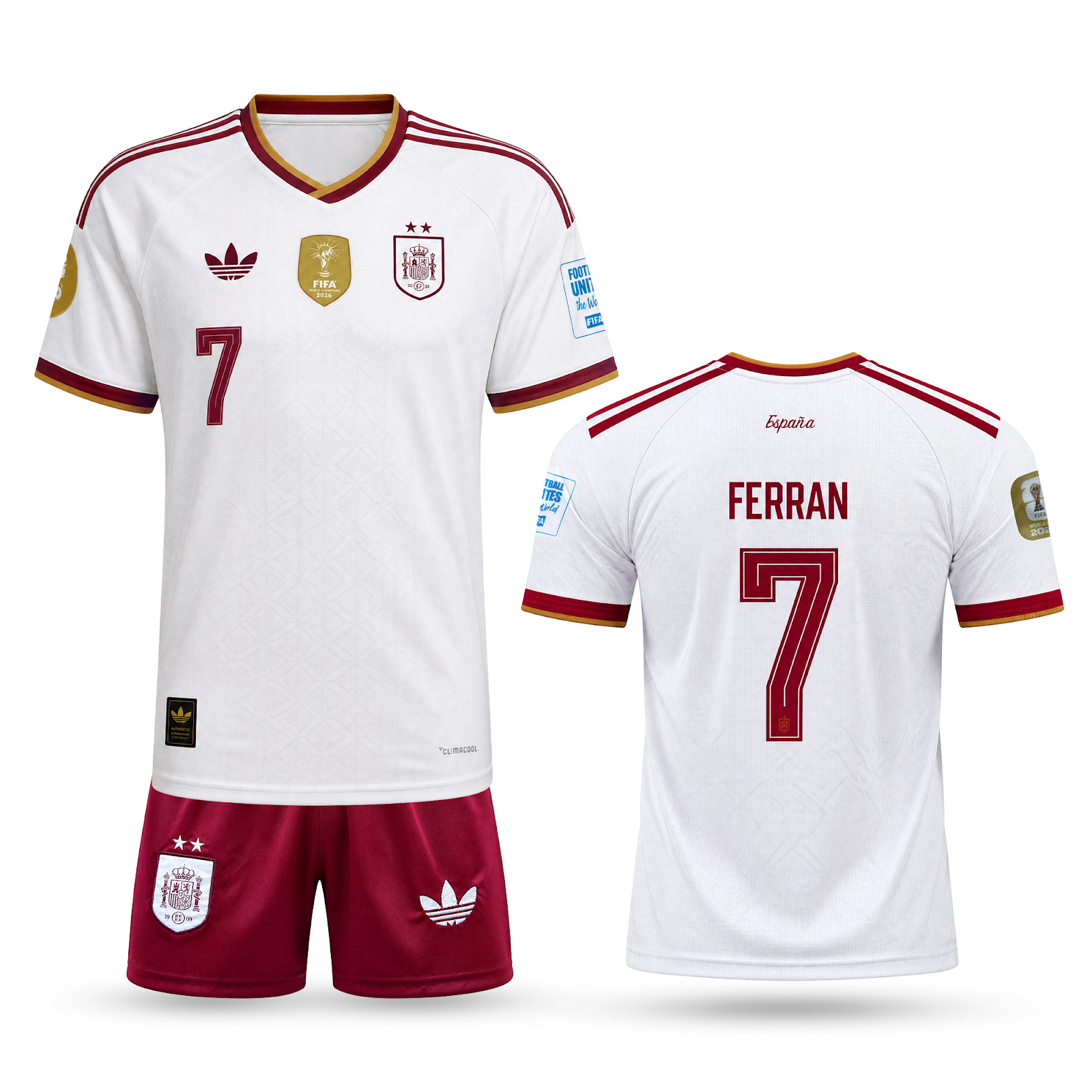 Španija Otroški Gostujoči Nogometni Komplet, Ferran. World Cup 2026