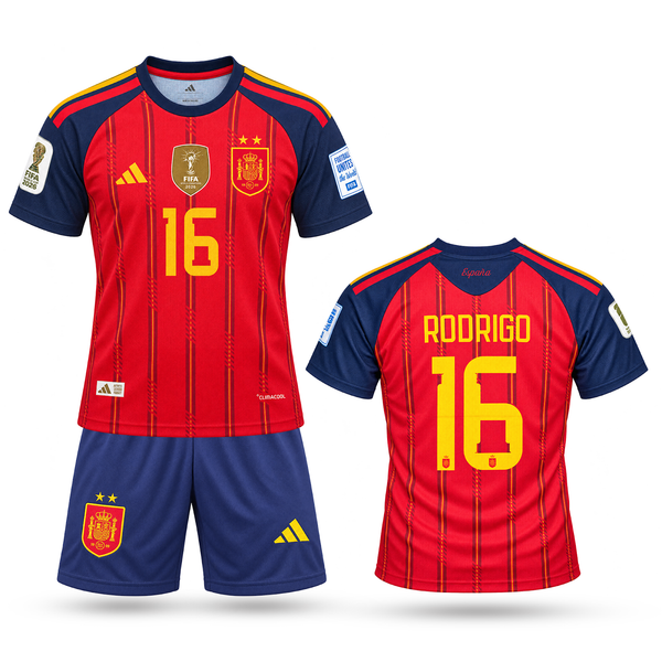 Španija Otroški Nogometni Komplet, Rodri. World Cup 2026