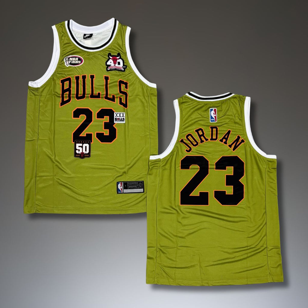Chicago Bulls moški zeleni dres, Jordan. Finale