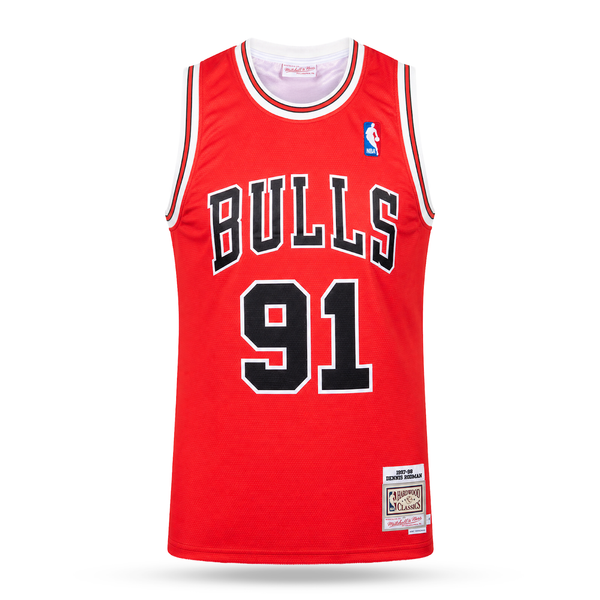 Chicago Bulls Moški Retro Košarkarski Dres, Rodman. Hardwood Classics, Rdeč
