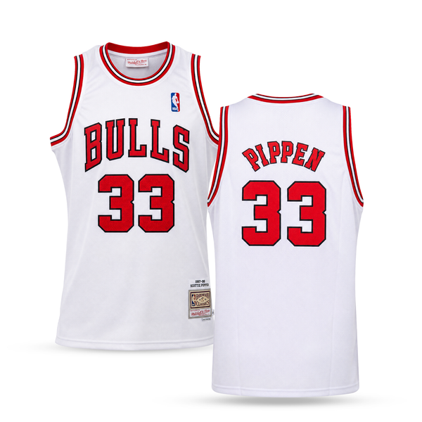 Chicago Bulls Moški Retro Košarkarski Dres, Pippen. Retro Hardwood Classics, Bel