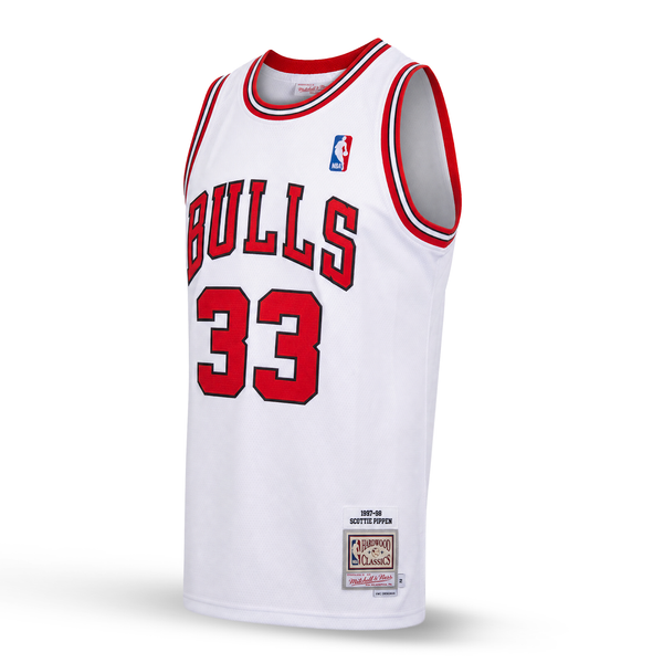 Chicago Bulls Moški Retro Košarkarski Dres, Pippen. Retro Hardwood Classics, Bel