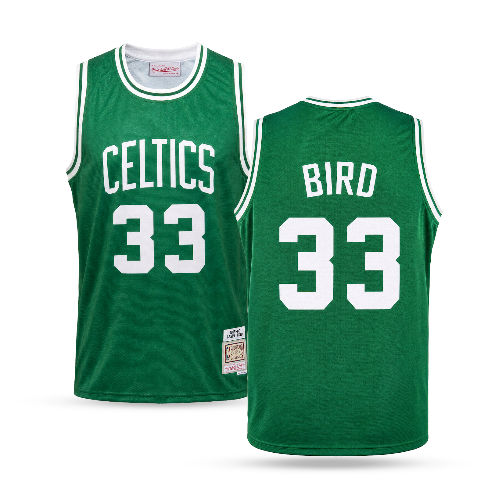 Boston Celtics Moški Retro Košarkarski Dres, Bird. Hardwood Classics, Zelen
