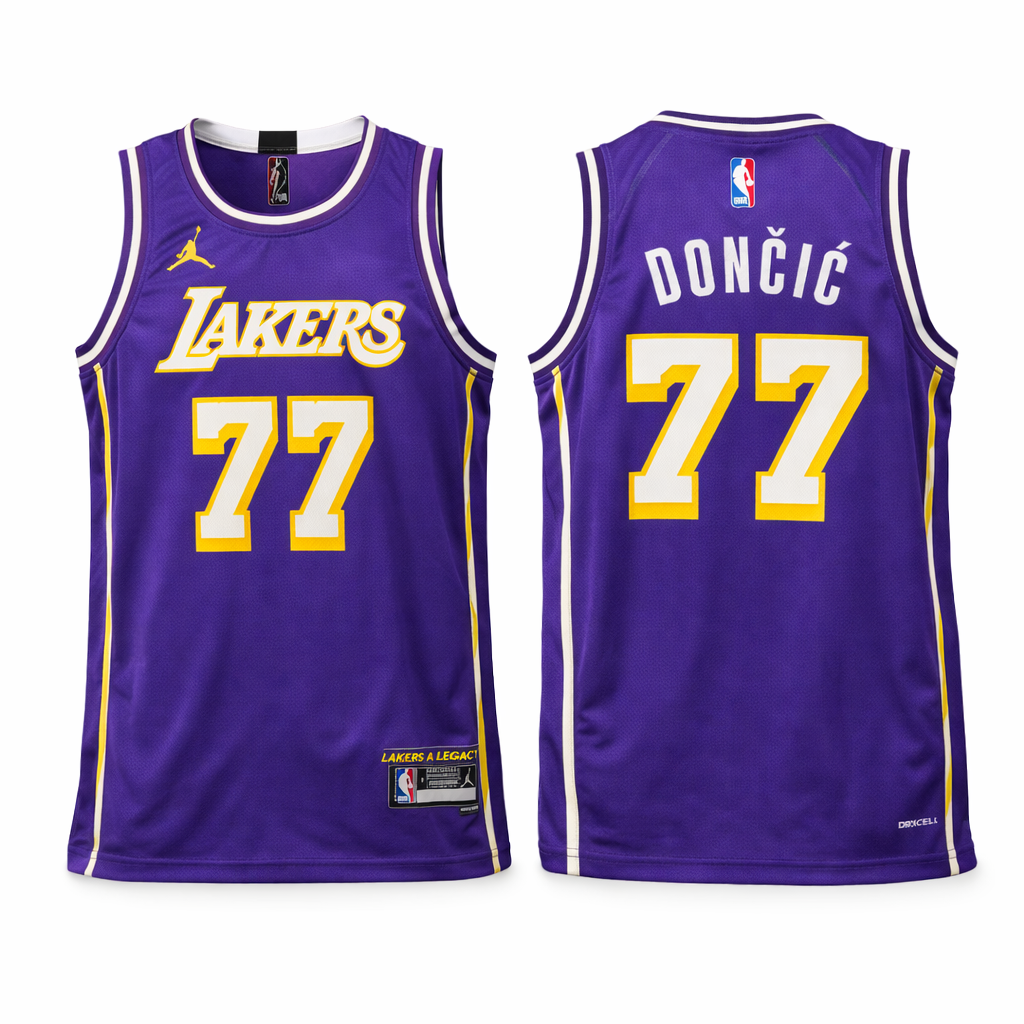LA Lakers Moški Košarkarski Dres, Dončić. Vijoličen