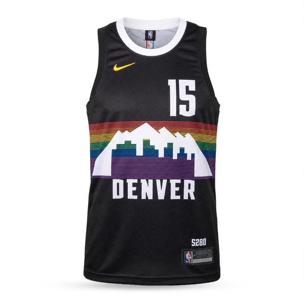 Denver Nuggets Moški Košarkarski Dres, Jokić. Črn