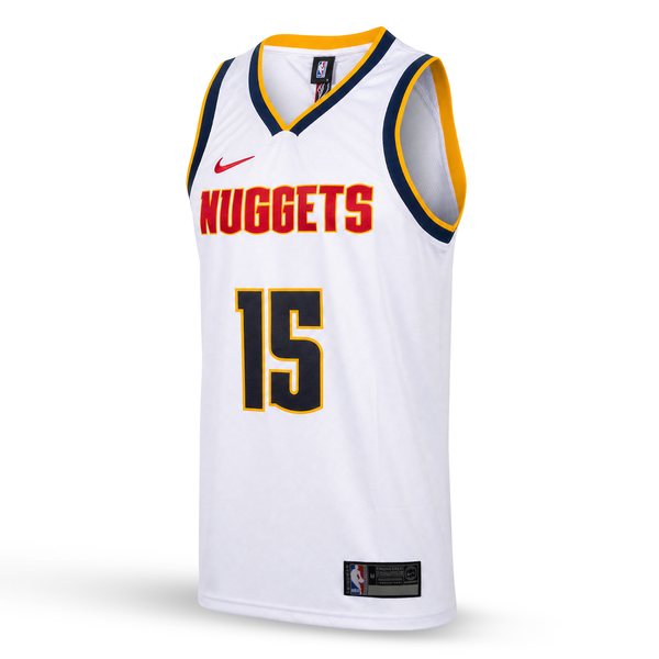 Denver Nuggets Moški Košarkarski Dres, Jokić. Bel