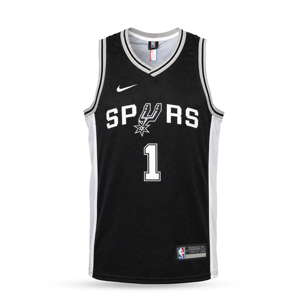 San Antonio Spurs Moški Košarkarski Dres, Wembanyama. Črn
