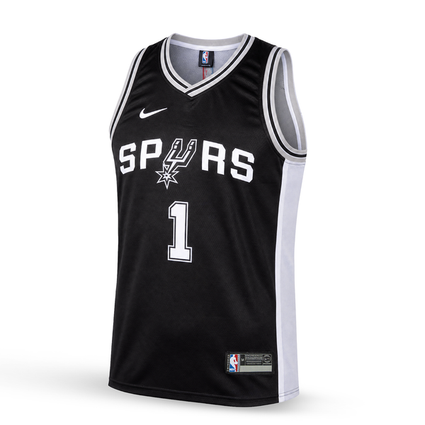 San Antonio Spurs Moški Košarkarski Dres, Wembanyama. Črn