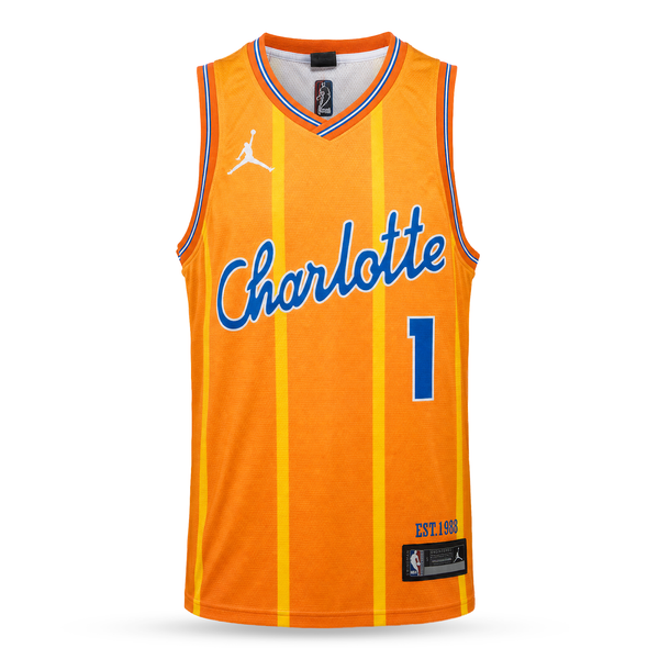 Charlotte Hornets Moški Košarkarski Dres, Ball. Oranžen