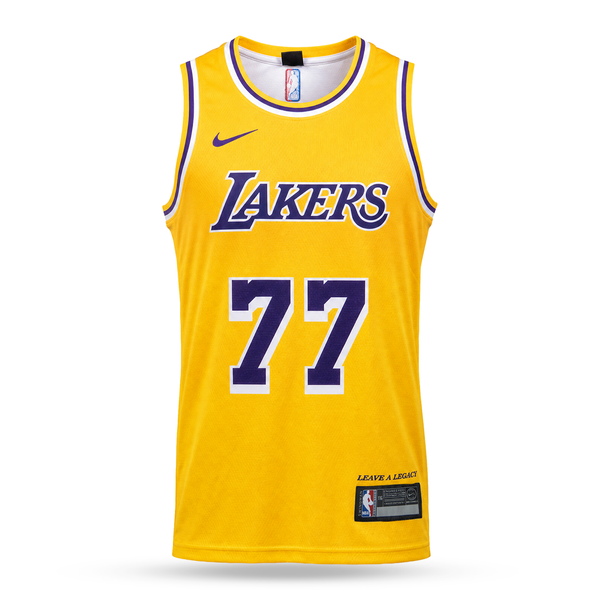 LA Lakers Moški Košarkarski Dres, Dončić. 26/27, Rumena