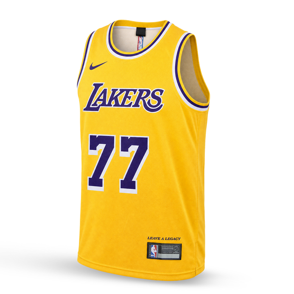 LA Lakers Moški Košarkarski Dres, Dončić. 26/27, Rumena