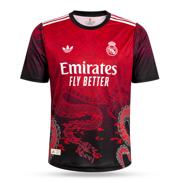 Real Madrid moški dres, rdeč, Ronaldo. Zmajska izdaja 2025